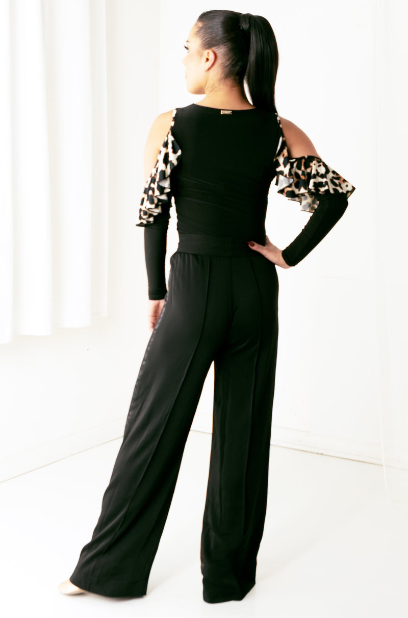 Miari Women's Black Brooklyn Ballroom Dance Pants