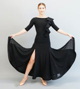 Federica Ruffle Gown - Flamenco Mesh